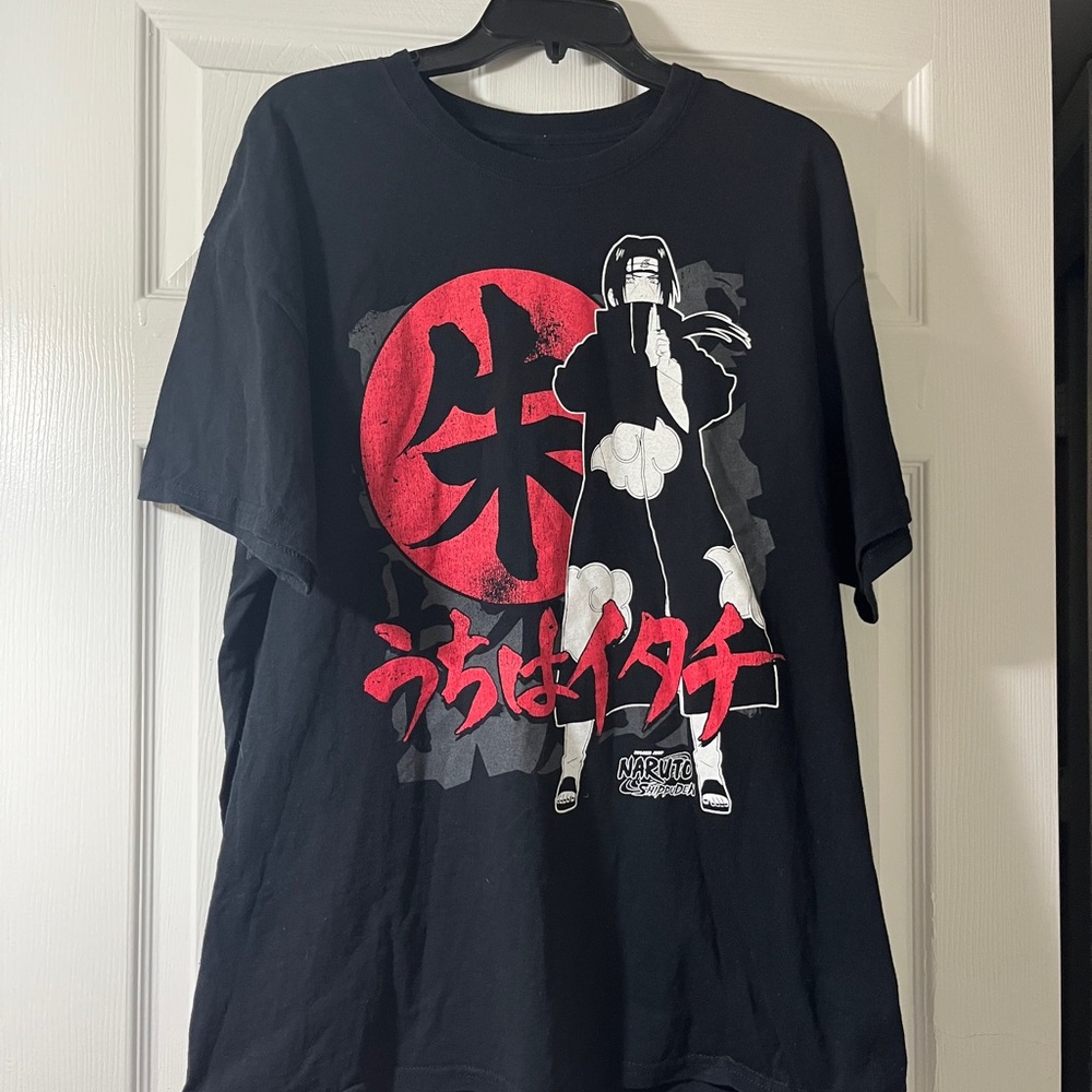 Ripple Junction Black and Red Anime Graphic Tee